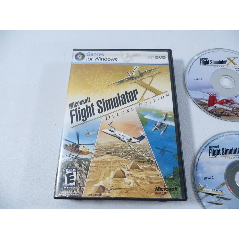 Microsoft Flight Simulator X: Deluxe Edition (PC, 2006) Complete W/ Product Key